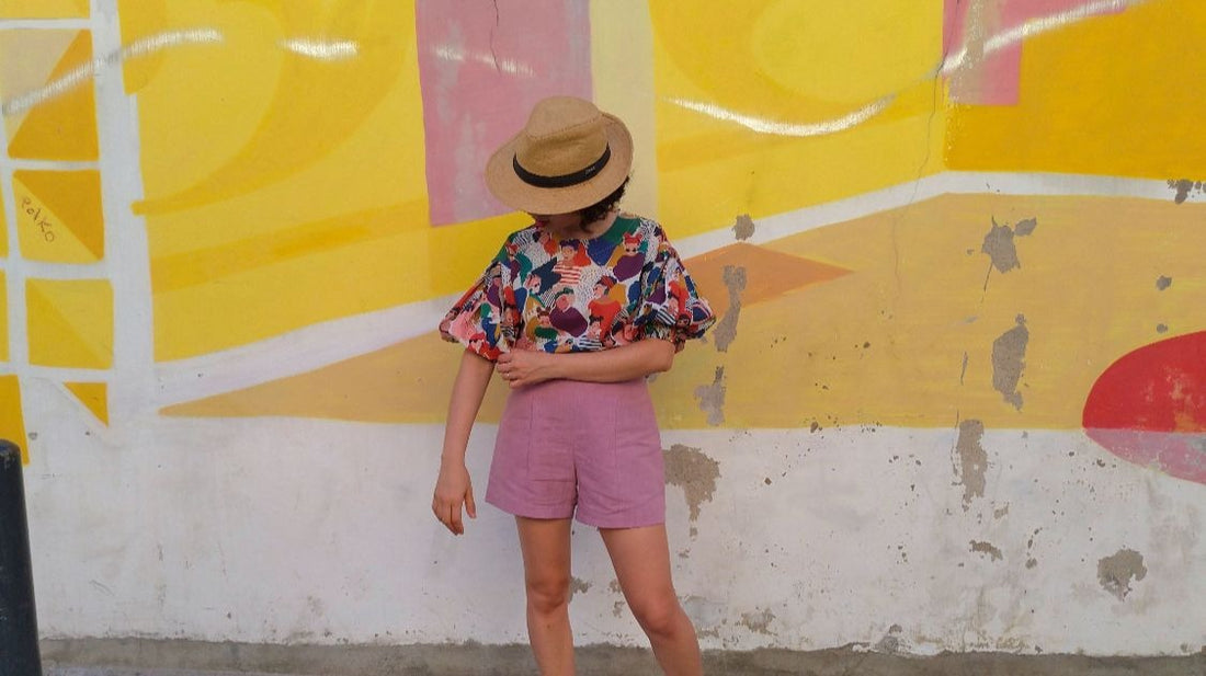 MY PRINTED COLOGNE BLOUSE & PIETRA SHORTS
