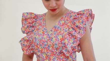 FLOR WRAP DRESS & CROPPED TOP - NEW PATTERN