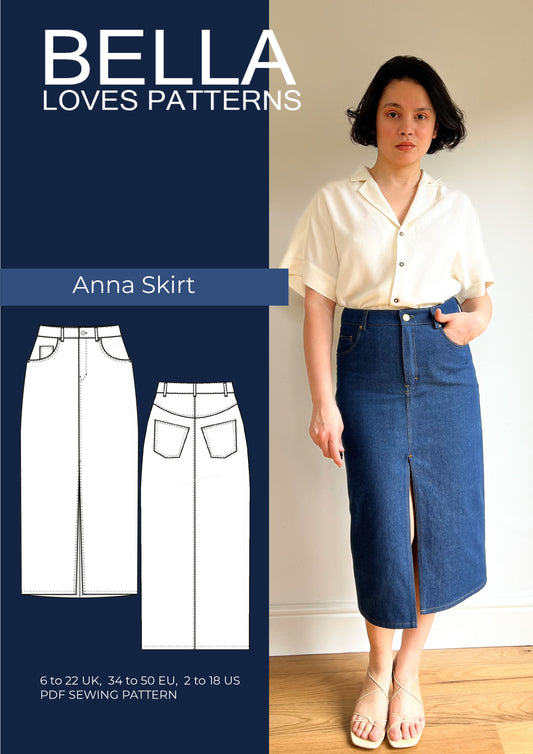 ANNA SKIRT – PDF SEWING PATTERN