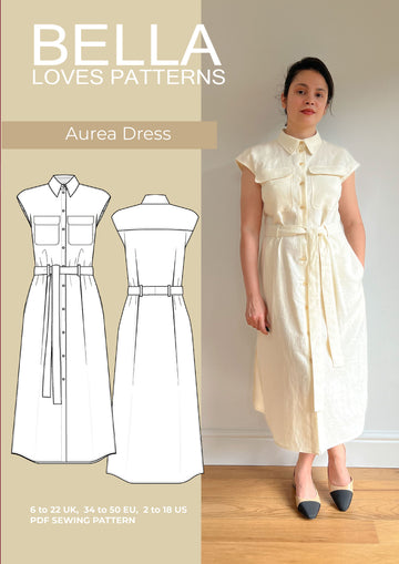 AUREA DRESS – PDF SEWING PATTERN – Bella loves patterns