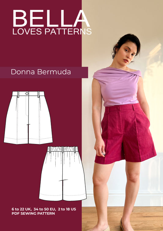 DONNA BERMUDA  – PDF SEWING PATTERN