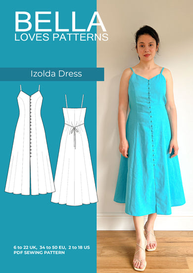 IZOLDA DRESS – PDF SEWING PATTERN – Bella loves patterns