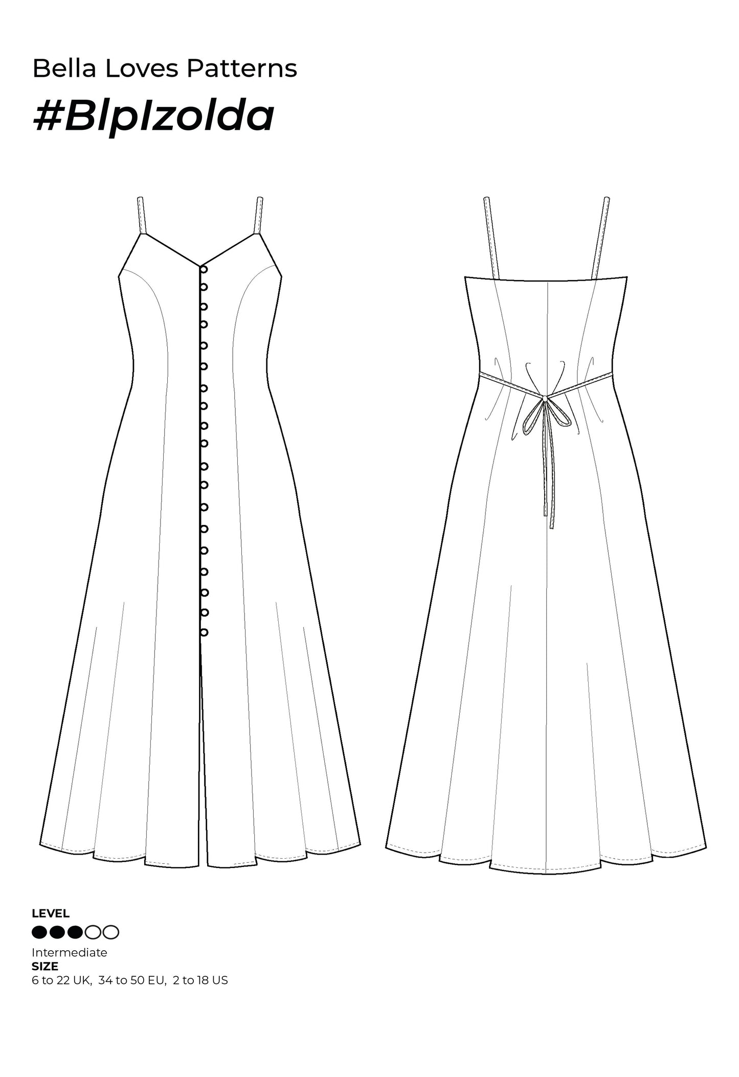 IZOLDA DRESS  – PDF SEWING PATTERN