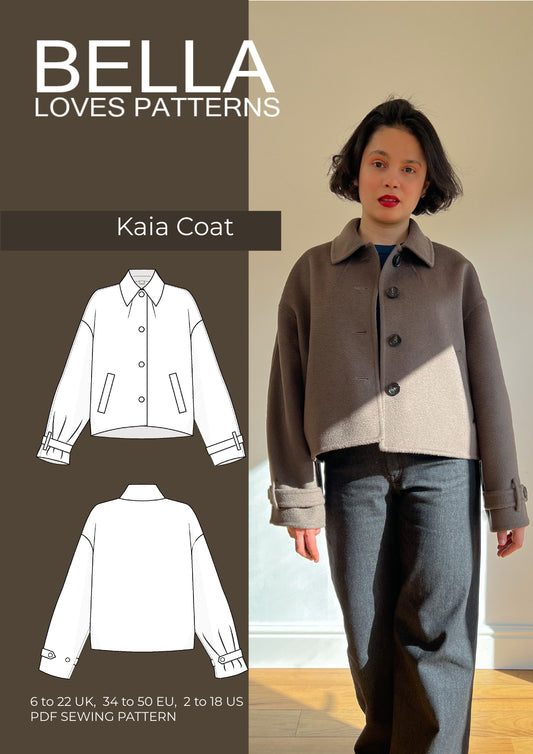 KAIA DOUBLE FACE COAT – PDF SEWING PATTERN