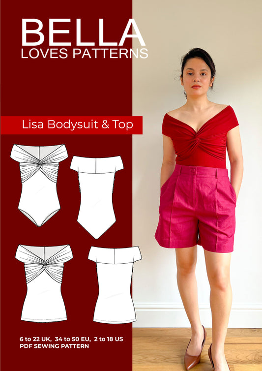 LISA BODYSUIT & TOP  – PDF SEWING PATTERN