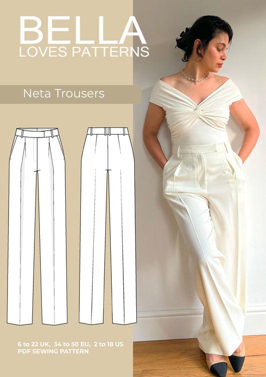 NETA TROUSERS  – PDF SEWING PATTERN