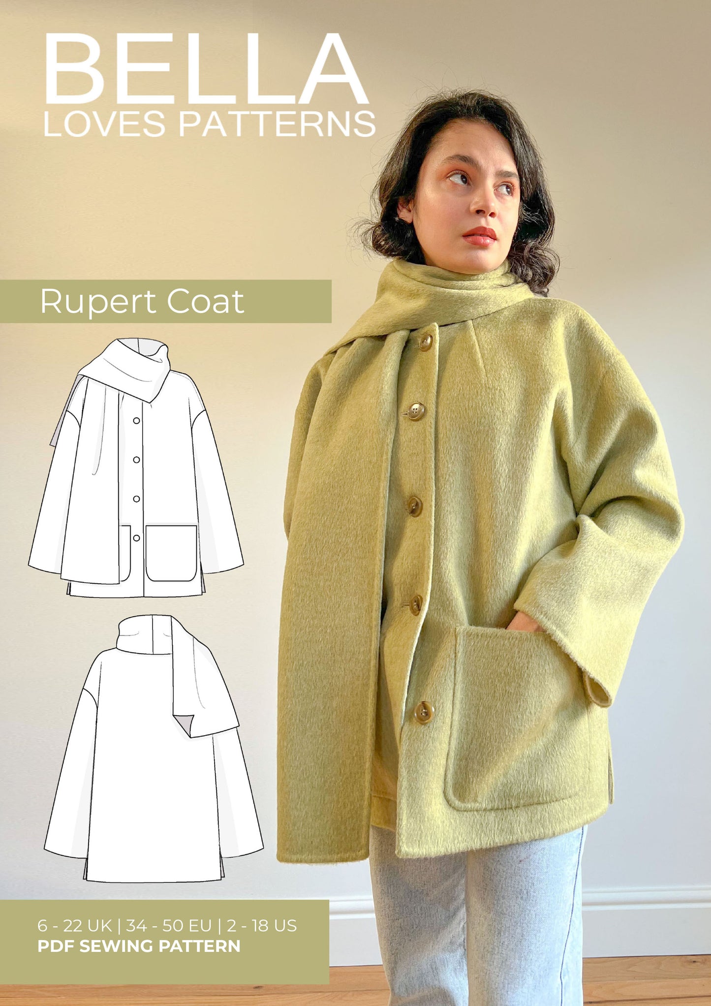 RUPERT DOUBLE-FACED COAT – PDF SEWING PATTERN