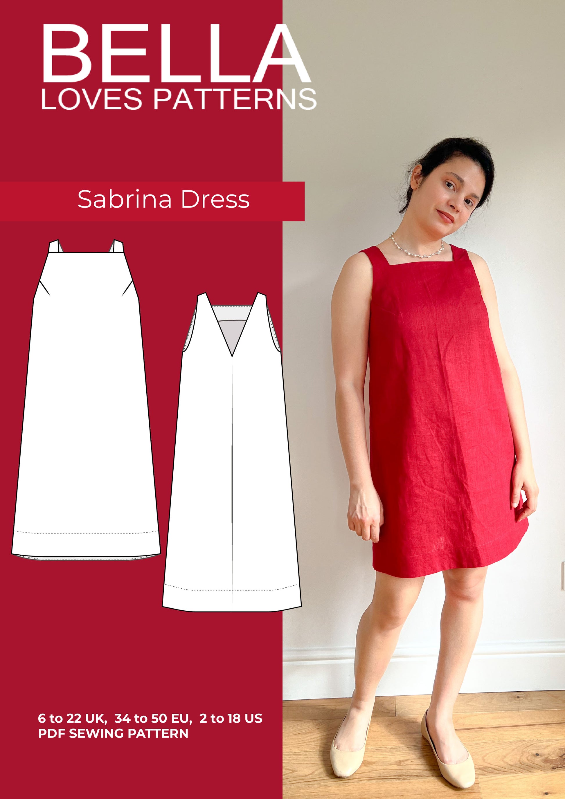 SABRINA DRESS PDF SEWING PATTERN Bella loves patterns SABRINA DRESS PDF SEWING PATTERN Bella loves patterns