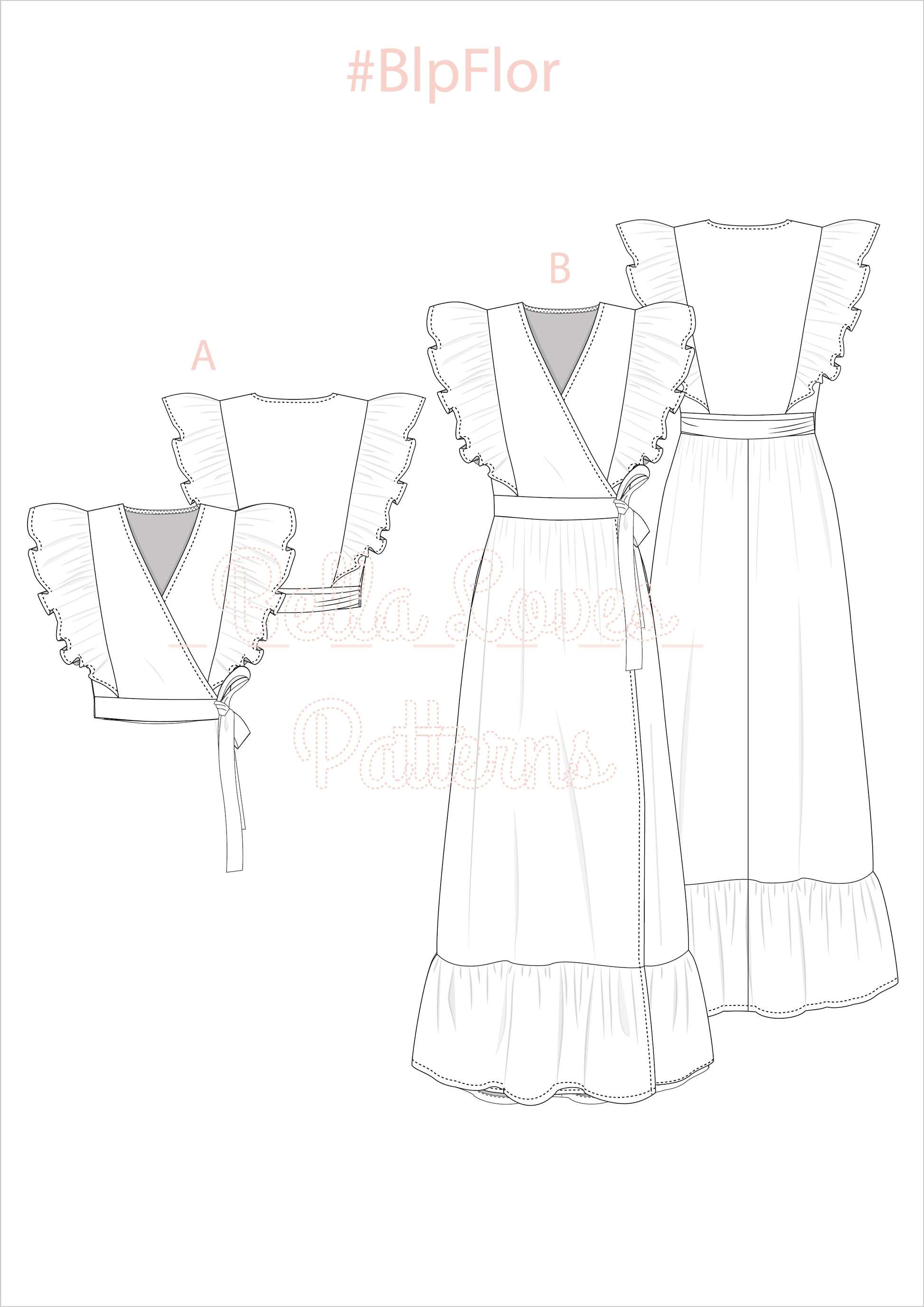 Updated Bella Slip Dress Sewing Tutorial / PDF sewing pattern 