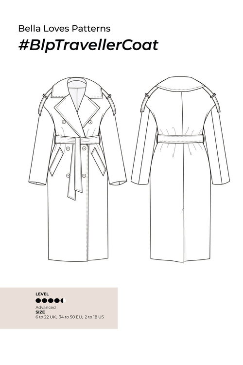 TRAVELLER COAT – PDF SEWING PATTERN